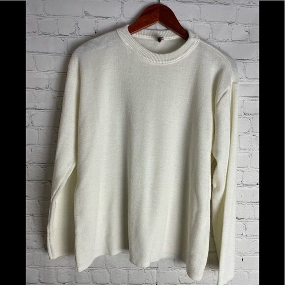 Vara Cream Crewneck Sweater Large - Picture 2 of 11